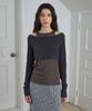 Simeteuligpeosenteu Halter Layered Cardigan / Charcoal
