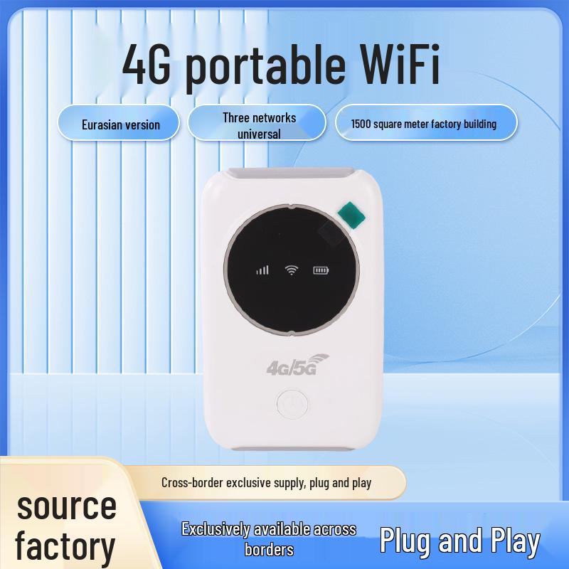 

Portable Tri-Network Wireless Router with WiFi and Card Slot White 2100mAh