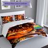 3pcs Juice WRLD1 Pattern Bedding Set Duvet Cover Set Includes Duvet Cover &pillowcases, Perfect All Season Bedroom Decoration & Gift