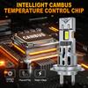 2 Adet 20000LM H7 LED Far Ampulleri 60W Mini Kablosuz CSP Araba Farı Fanlı Oto Diyot Lambaları H7 Turbo Led Otomobil Işıkları Canbus 12V 6500K Beyaz
