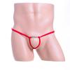 Men's One Thread Keychain Thongs Low Waist Jockstrap Hollow Men's Underwear