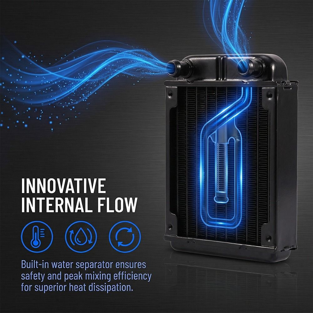 High Performance Water Cooling Radiator 80MM Row Heat Exchanger VGA Water Cool System