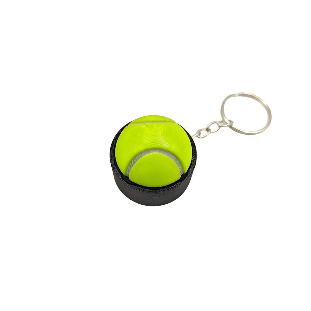 

Sports Theme 3D Printed Keychain Creative Design Clicker Keychain Daily Carry Tennis