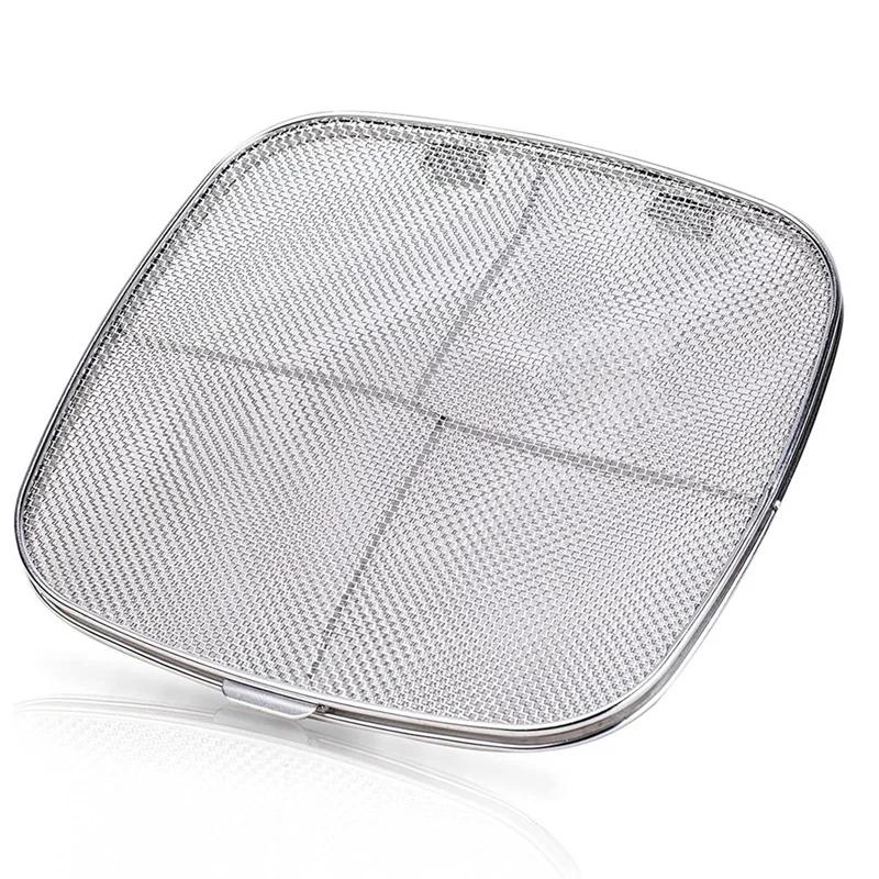 Stainless Steel Splatter Shield For AG301 Reusable 5-in-1 Indoor Grill Accessories Stainless Steel Splatter Screen For Ninja