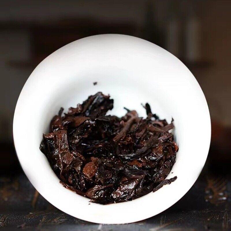 357g Yunnan Qizi Shu Puerh Cake Tea 2004 Menghai 7572 Old Pu-erh Ripe Tea Cake