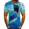Funny Fishing 3D Print T-Shirts Men Women Short Sleeve T Shirt Hip Hop Streetwear Oversized Harajuku Y2k Tops Tees Kids Clothing