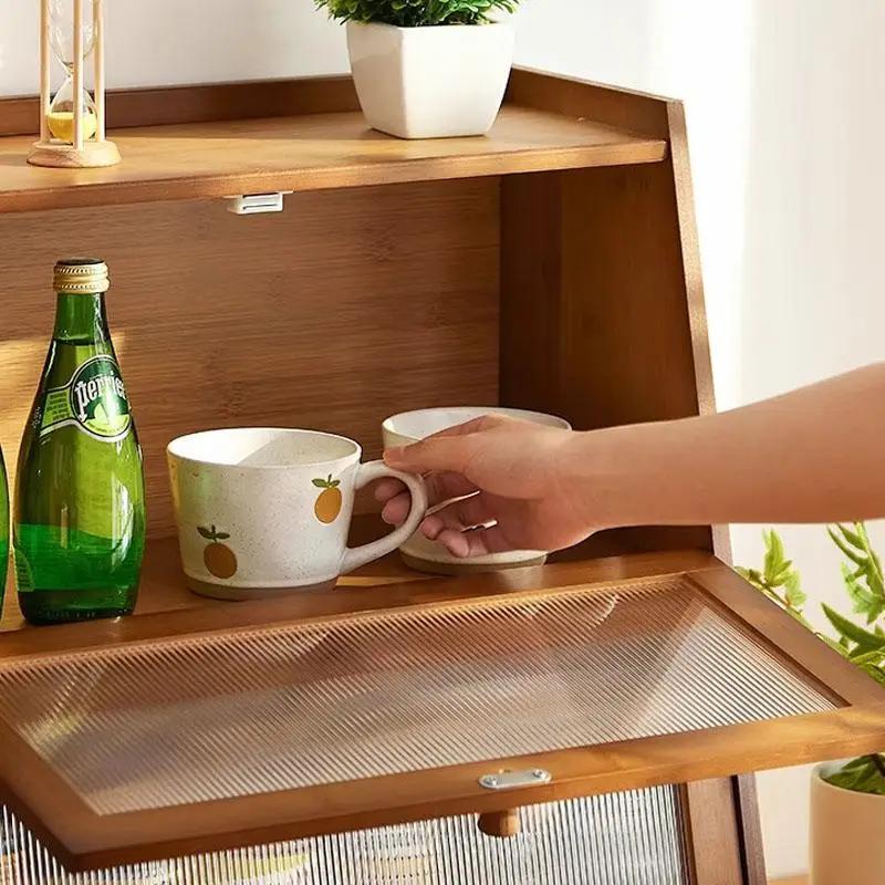 Wooden Desktop Storage Cabinet Cup Organizer Cosmetic Arrangement Der Batoom Elf Wood Material Other Installation