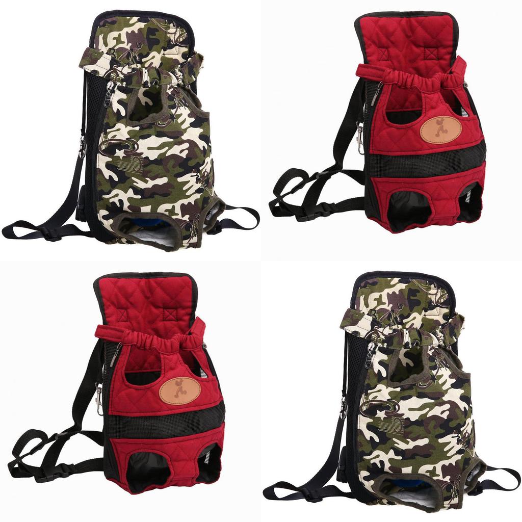 Oxford Cloth Dog Backpack With Side Pockets For Travel And Outdoor Use