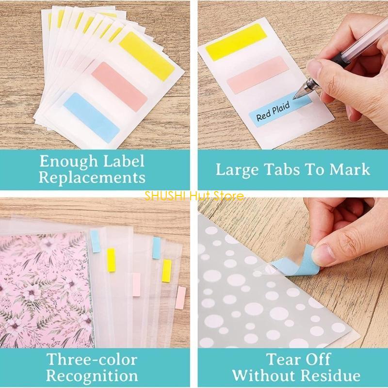10Pcs Clear Scrapbook Paper Organizers Holds Scrapbook Paper Storage Organizers D57B
