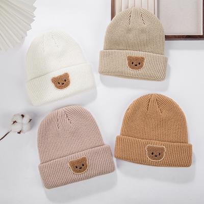 Cute Cartoon Beanie Cap Warm Pullover Cap New Knitted Hat Winter