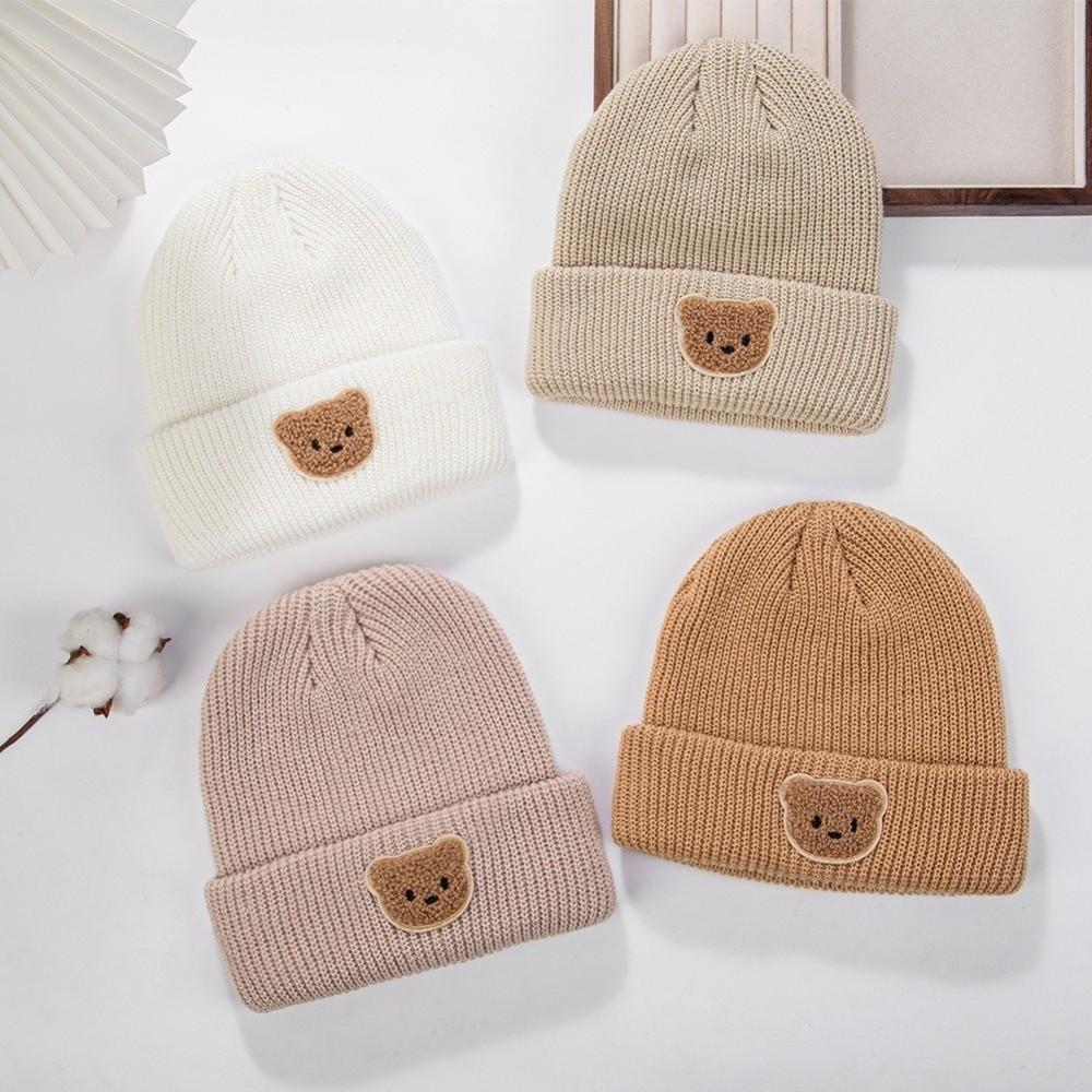 Warm Beanie Cap Cute Cartoon Pullover Cap New Knitted Hat  Winter