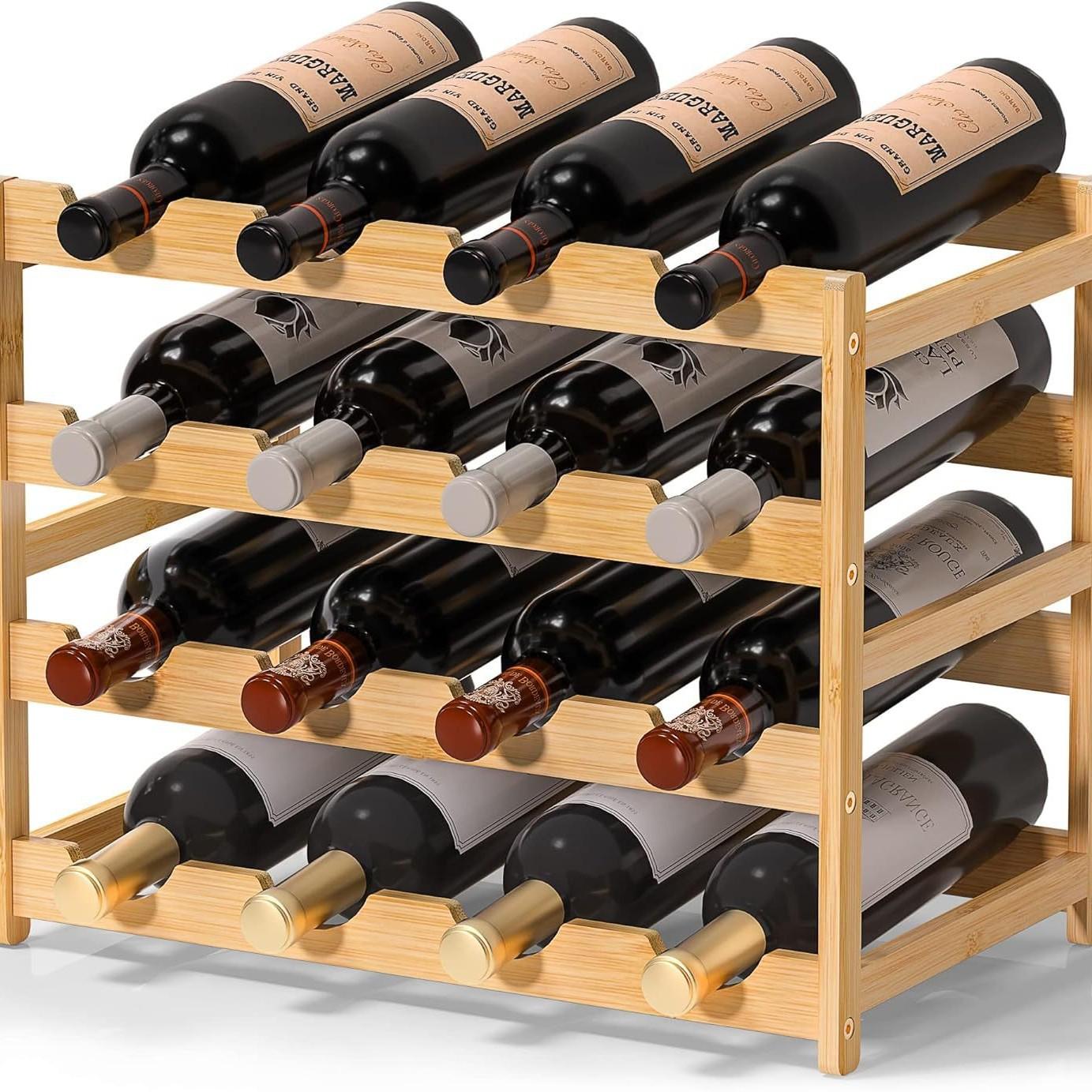 Multi-Layer Wine Rack Desktop Display, Stylish Wine Bottle Holder, Elegant Living Room Wine Storage Rack Display Organization