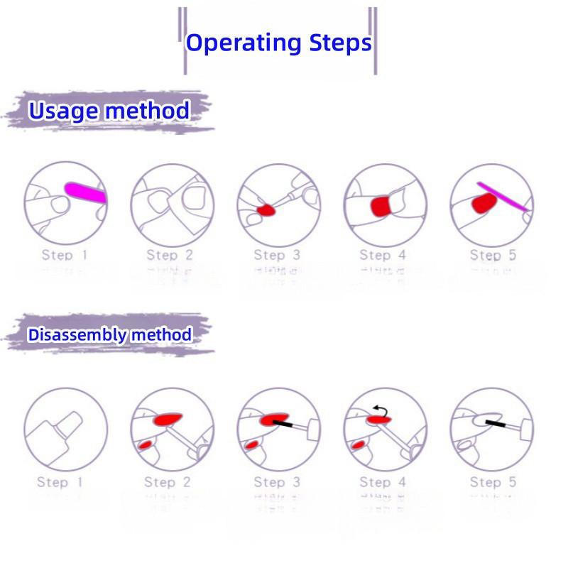 24 Piece Set of Short Wearing Armor Simple Jumping Color Ice Transparent Red Brown Nail Art Gradient Whitening Style