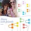 24Pcs Straw Cover Reusable Dust-Proof Food Grade Double Head Drinking Cup 6-8mm Straw Silicone Tips Cover Household Supplies