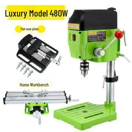 Compact High-Speed Precision Bench Drill with Variable Speed and Mobile Cross Slide Table