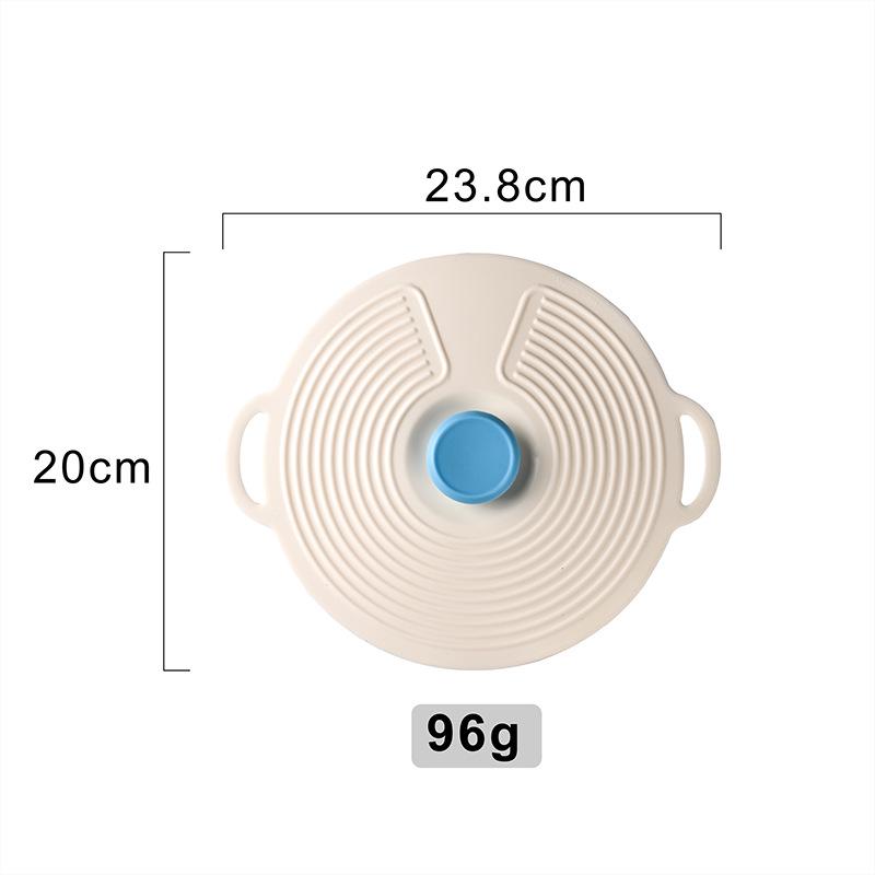 Dual-Color Silicone Sealing Lid for Kitchen: Fresh-Keeping, Anti-Slip, Anti-Overflow, and Oil-Proof.