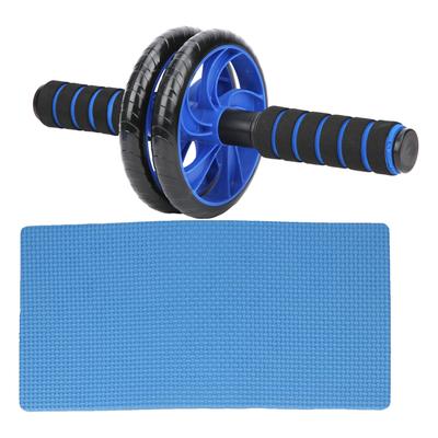 Fitness Ultra-Leises Bauch-Doppel-Trainingsrad Workout-Rolle mit Knieschoner Ausrüstung