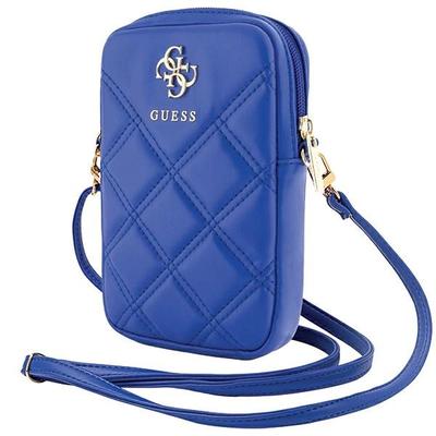 Handbag Guwbzpsqssgbniebieski/Blue Zip Quilted 4G