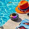 Portable Wireless Bluetooth Speaker, Shower Speaker with RGB Lights, Hi‑Fi Audio, IPX7 Waterproof, Bluetooth 5.4, Extended Playtime, TF Card