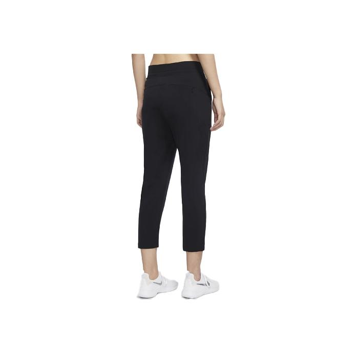 Nike Bliss Luxe Mid-Rise Adjustable Drawstring Quick-Dry Capri Pants Women Bottoms Black CU4604-010