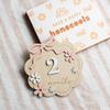 Wooden Milestone Photo Props Number Month Newborn Photography Props  for Girls Boys