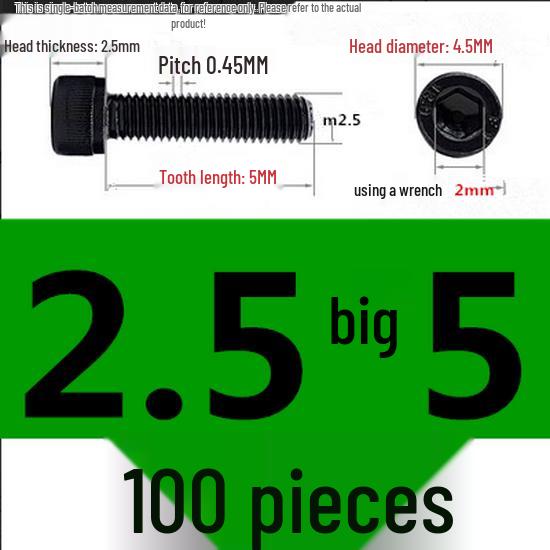 High-Strength Grade 12.9 Internal Hex Head Screws M1.4-M20