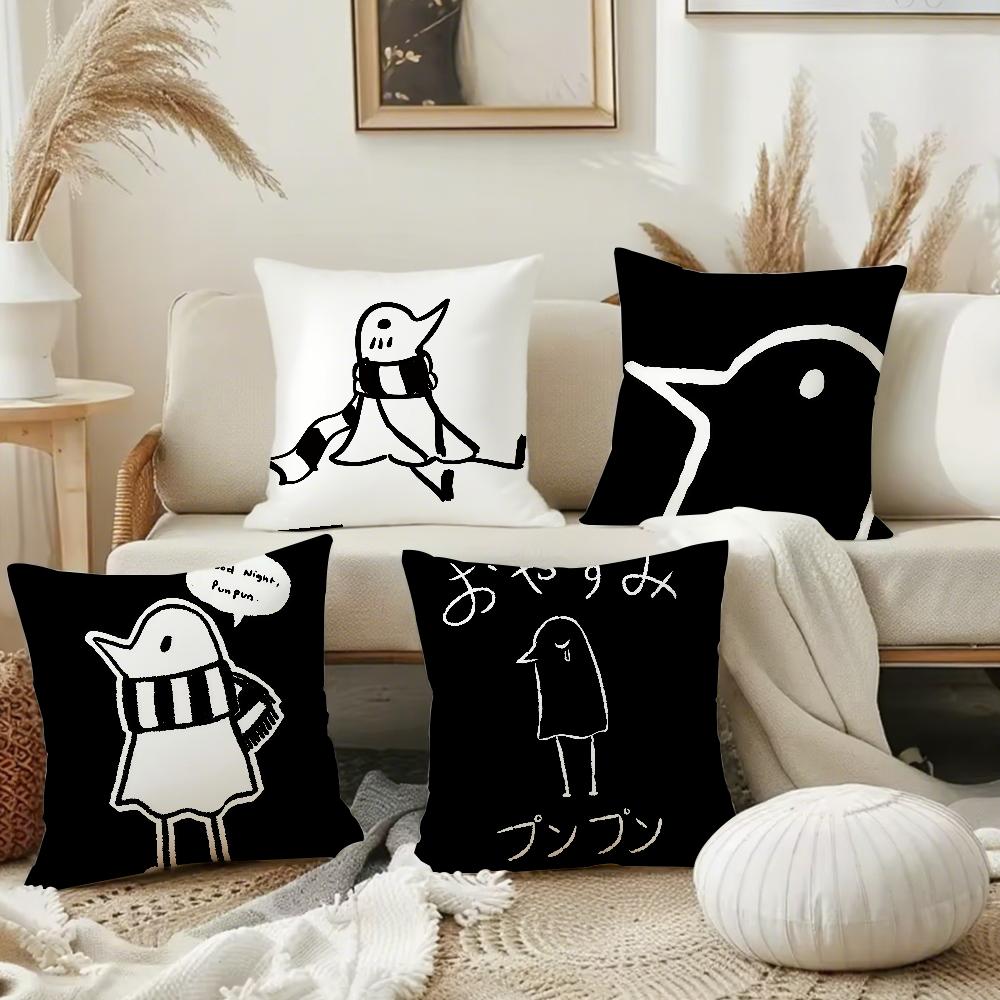 Goodnight Punpun Cartoon Pillow Case Office Cushions Suitable For Sofa Car Bedroom Decorative Cushion Cover