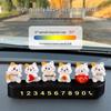 Hidden Phone Number Plate with Lucky Cat Design for Temporary Car Parking