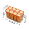 8-hole Pop-sicle Making Mold Tray Reusable Ice Pop Mold DIY Ice Cream Container Easy-Release Freezer Tray For Freezing Desserts