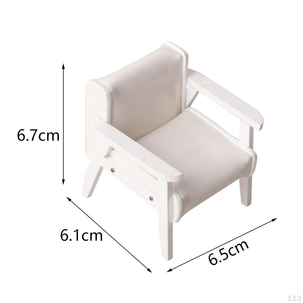 1:12 Scale Dollhouse Furniture, Miniature Sofa, Recliner, Accessories for Mini