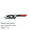 3D Car Styling GT for Car Hood Fender Trunk Rear Bonnet Nameplate Decal Emblem Badge Sticker
