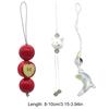 Chic Beaded Dangle Charm Fruit/Cat/Dolphin Pendant Keychain Stylish Phone Chain Fashionable and Lightweight Accessory