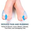 1 Pair Silicone Gel Thumb Toe Protector Separator Hallux Straightener Foot Care Relief Pads