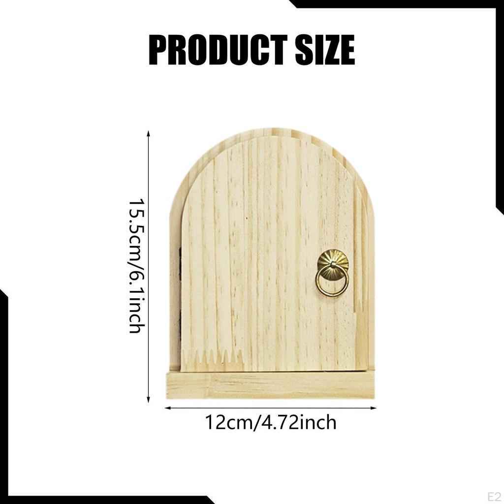 Wall Sticker, Modern Dustproof Wood Door Switch Cover for Home Cabin