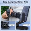 Flymile Backpack Strap Clip for Insta360 X6/DJI Action/Gopro Magnetic Camera Clip 360° Ball Head Photography Holder Accessories