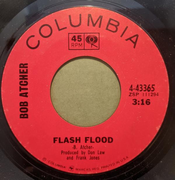 

7inch Record BOB ATCHER - Flash Flood 443365 Columbia 1965 US Folk Used