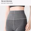 "Damen High-Waist Schlankmachende Baumwoll-Leggings - Grau, Vielseitig für Frühling und Herbst"