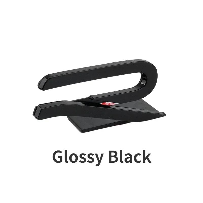 1Pc R Metal Car Front Grille Emblem Stickers Rear Trunk Side Badge Decals For Golf 8 R LINE Beetle Passat Tiguan Jetta