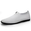 262 Men'S Shoes One-Pedal Casual Shoes Low-Top Feet Small Leather Shoes Spring And Summer Low-Top Hollowed-Out Cowhide Surface Single Shoes