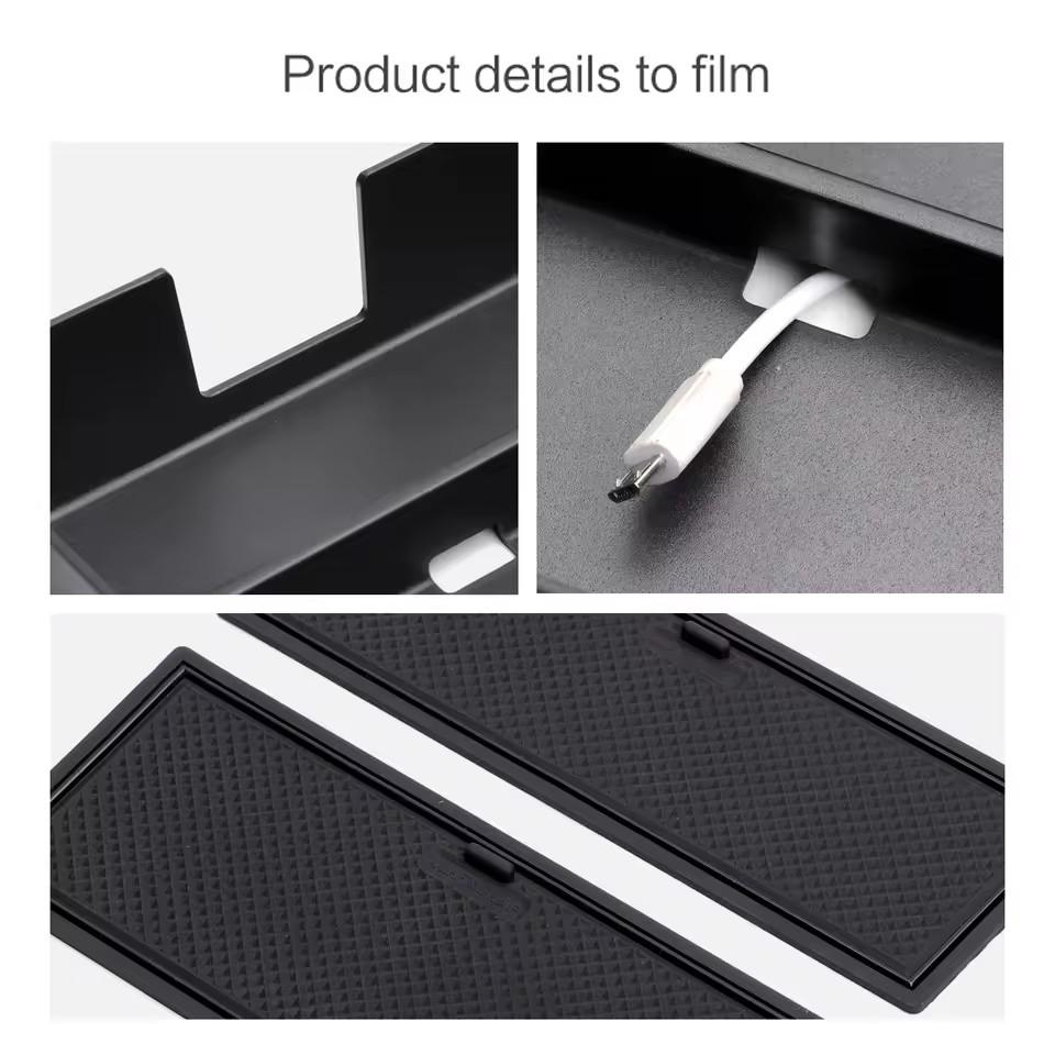 For Land Rover Discovery Sport 2025 Armrest Storage Box Center Console Tray Organizer Tidying Car Accessories