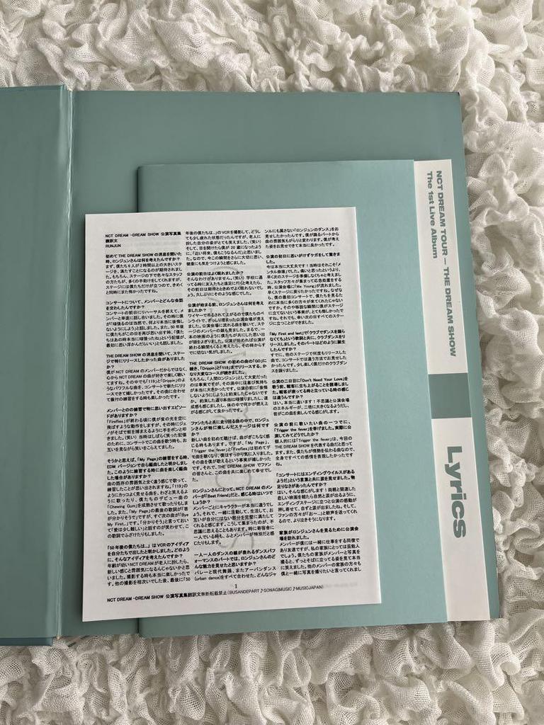 [USED] NCT DREAM THE DREAM SHOW Photobook + Live CD No Trading Cards