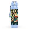 1PC Six Seven Vintage Badge 750ml Color Plastic Sports Water Bottle Leakproof Flip Straw Lid Suitable for Sports Office Home Use