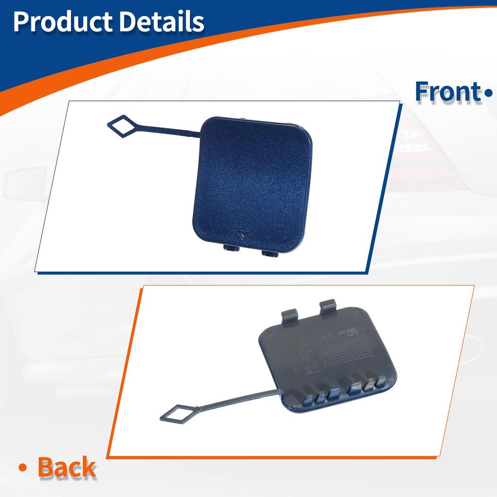 Capac cârlig remorcare ACROPIX Quantum Blue pentru bara de protecție spate dreapta pasager mașină cu 530i 2017 2020 și M5 2018 1 bucată (Compatibil 2020) -