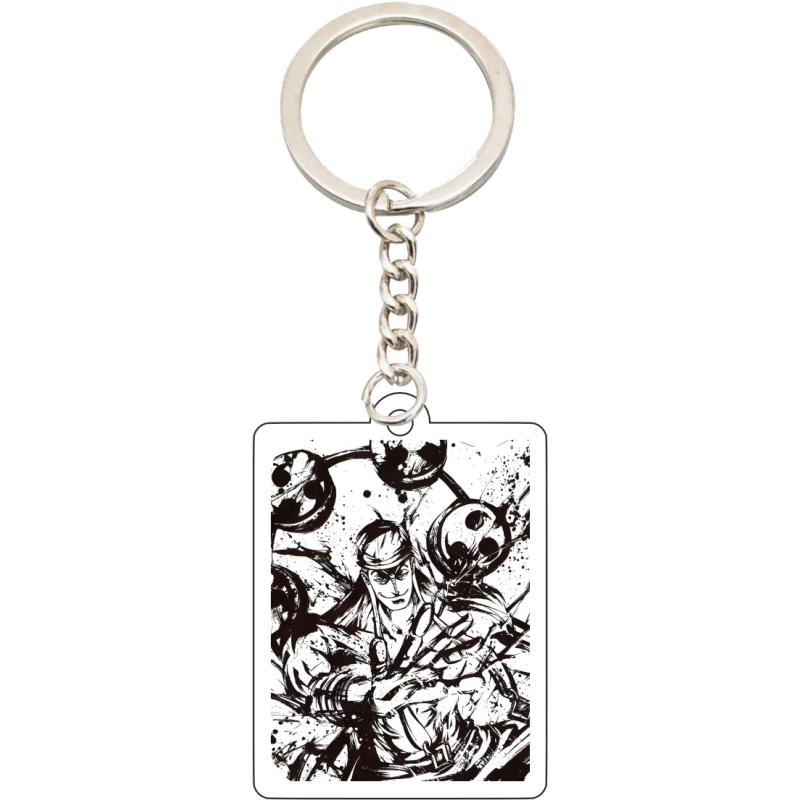 

Acrylic Key Ring for One Piece Trafalgar Law Roronoa Zoro Sanji Anime Cartoons Car Key Pendant Transparent Acrylic Keychain