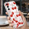 Funda de Fruta Cereza de Dibujos Animados Para Samsung A57 S26 Ultra A37 A17 A56 A36 A26 A16 A55 A35 A25 A15 A54 5G S21 FE S22 S23 S24 S25 Plus Cubierta Suave de TPU Transparente