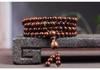 Natural Lightning-Struck Wood Buddha Bracelet, 108 Round Beads, 6-12mm Unisex Multi-Strand or Single-Strand