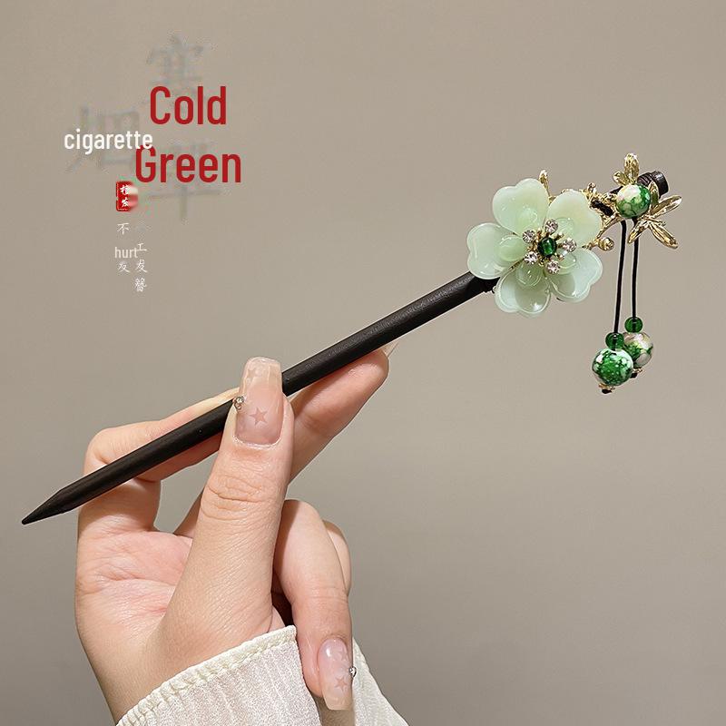 

Элегантная деревянная заколка с кисточкой в старинном стиле для одежды ханьфу и чонсам