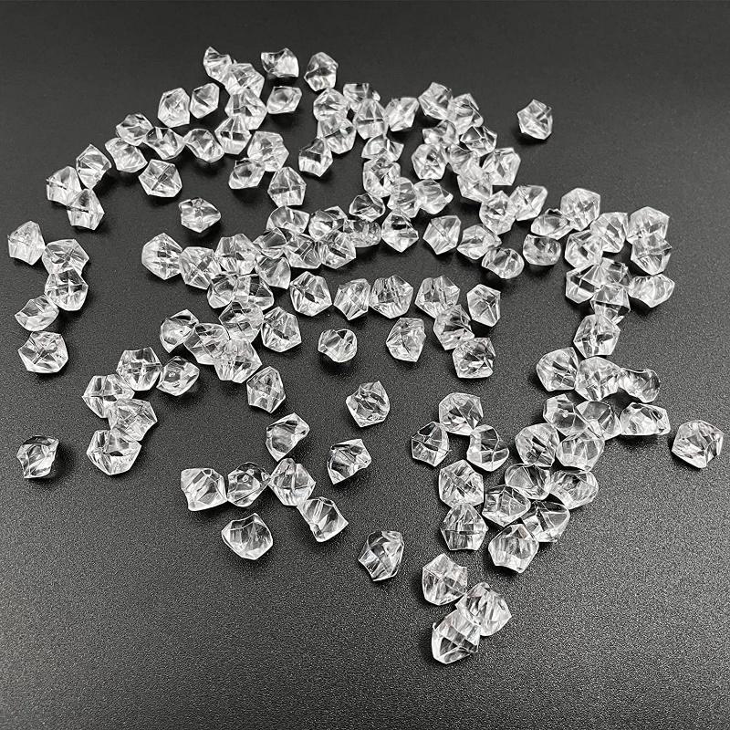 Reusable Fake Ice Cubes Artificial Acrylic Crystal Cubes Wedding  Decor Photography Props