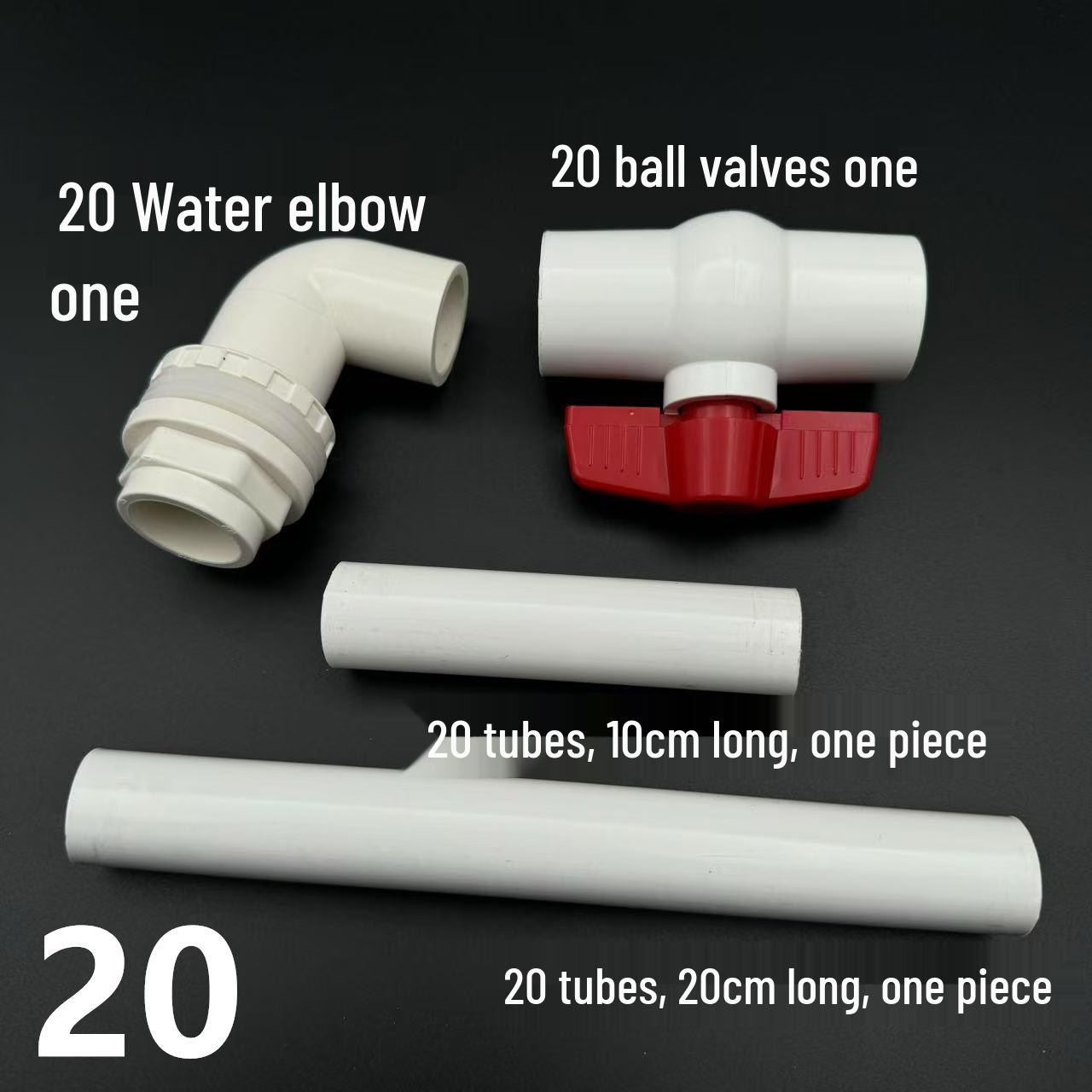 PVC Fish Tank Water Outlet & Circulation Valve Accessory