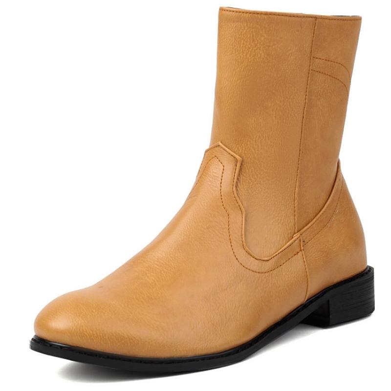

Модные женские ботильоны 2024 года, зимняя обувь, черные, коричневые, короткие сапоги для верховой езды, обувь на низком каблуке, женская обувь для вечеринок, большой размер 48, комфорт 39 жёлтый